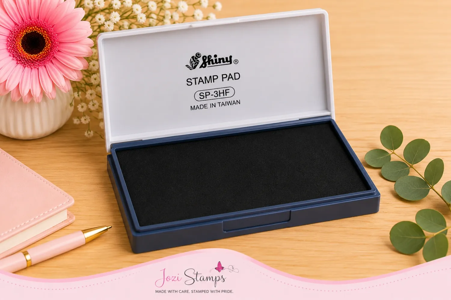 Shiny SP-3HF stamp pad 110x70mm for large traditional rubber stamps by Jozi Stamps webp