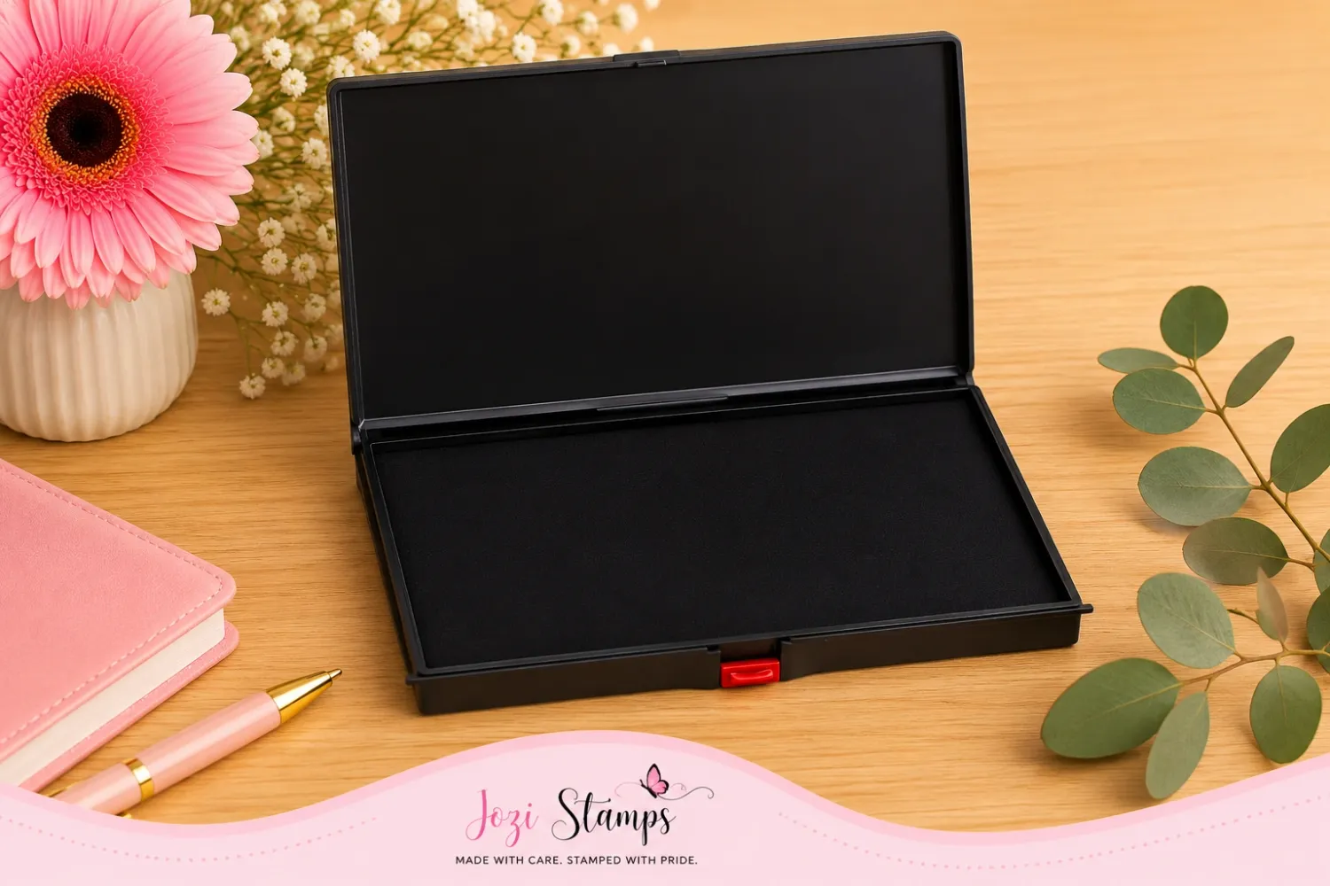 Shiny S-4HF stamp pad 172x128mm for extra-large traditional rubber stamps by Jozi Stamps webp.