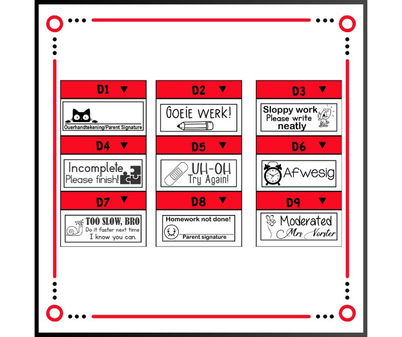 Rectangular Stamps (48x17mm)