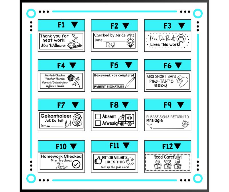 Rectangular Stamps (58x22mm)