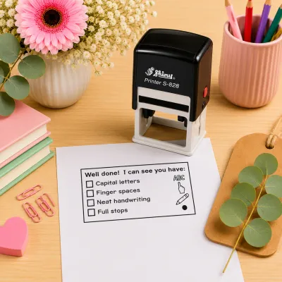 Shiny S-828 Self-Inking Teacher Checklist Stamp South Africa Jozi Stamps Webp
