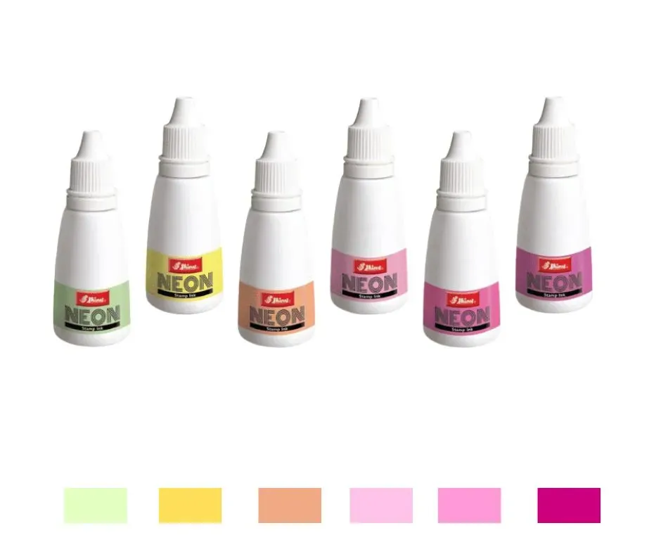 Neon Refill Ink for clear and crisp impressions - Shiny 
