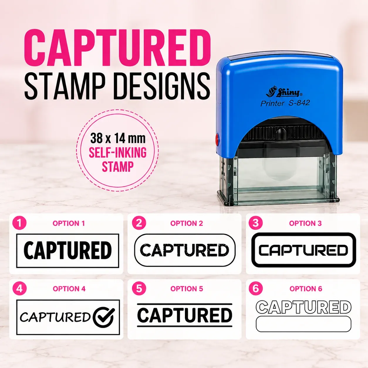 Shiny S-842 Captured Stamp Jozi Stamps webp