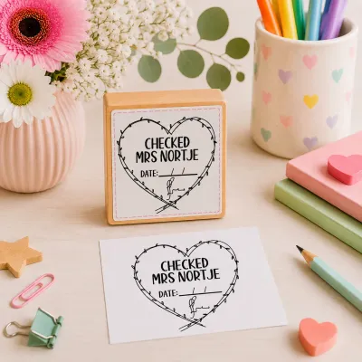 Wooden Teacher Write in date stamps Jozi Stamps webp