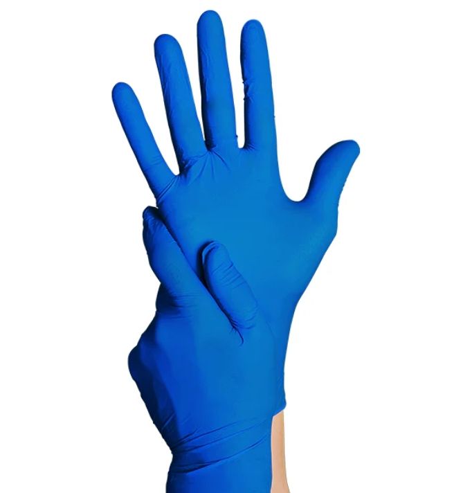 TouchFlex Premium Disposable Medical Nitrile Gloves Black or Blue