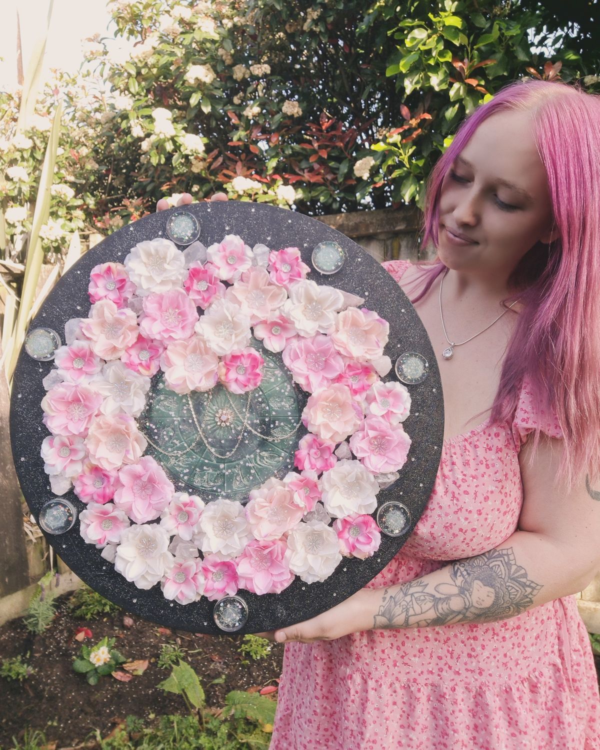 Original Acrylic Painting &#39;Celestial Bloom&#39; by New Zealand Artist Jazaeith Blossom