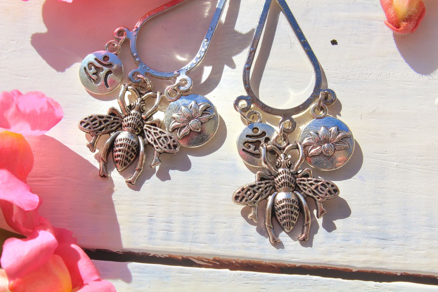 Buddha &amp; Bee&#39;s Collection ~ Zinc Alloy Handcrafted Earrings 