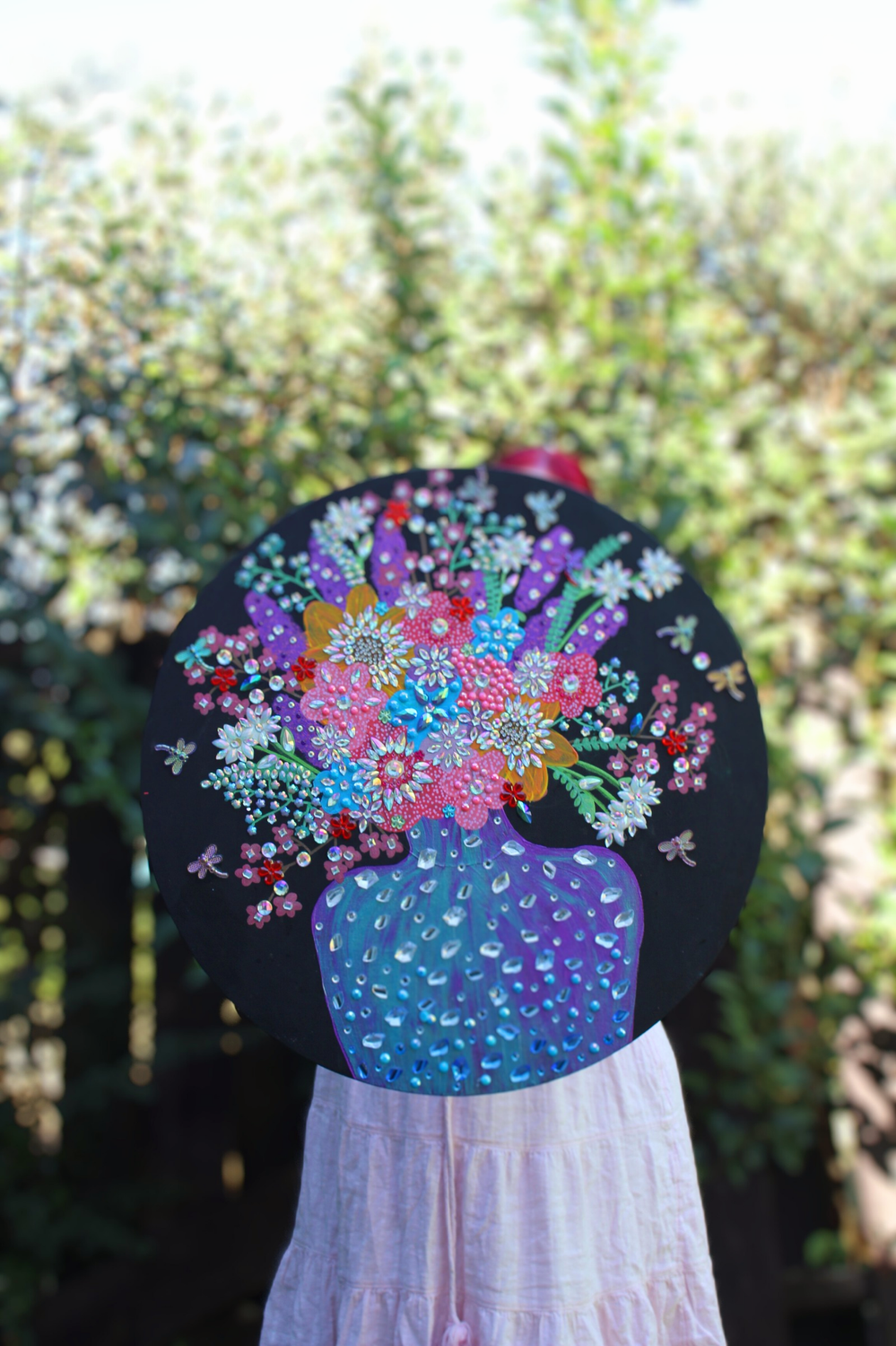 Original Acrylic Painting &#39;The Crystal Bouquet&#39; By New Zealand Artist Jazaeith Blossom
