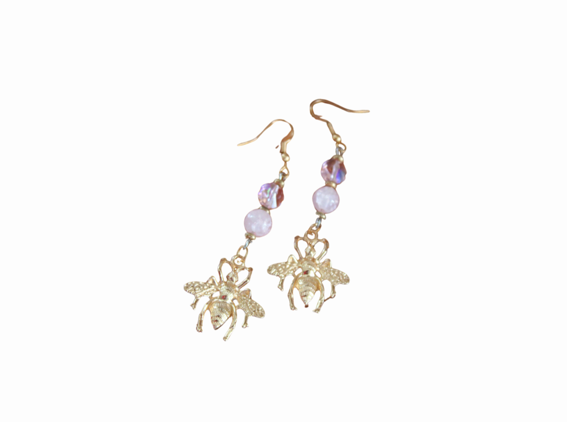 Crystal Hive Earrings 