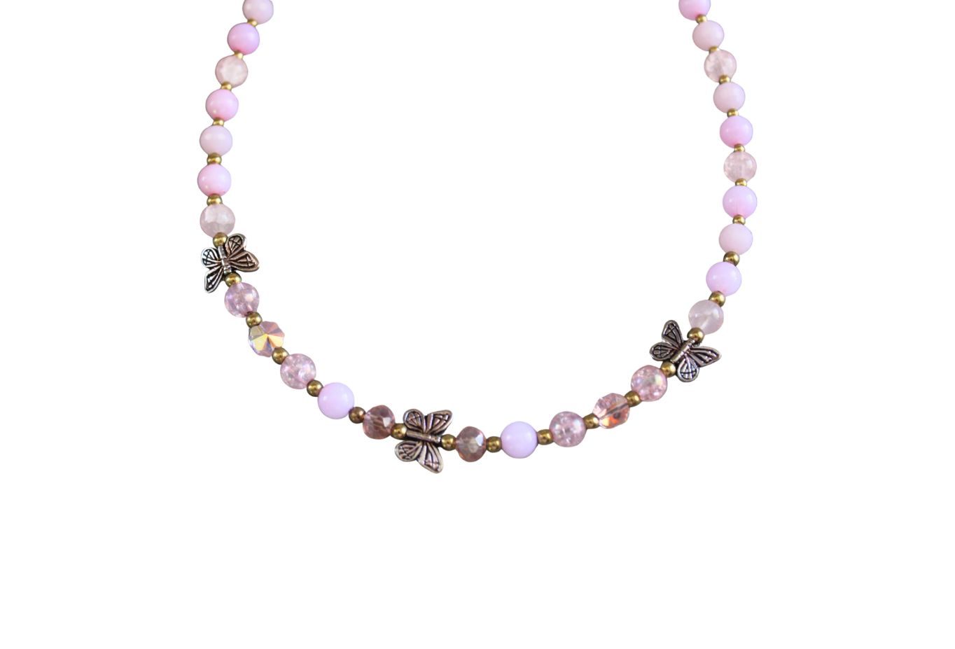 Butterfly Charm Choker Necklace