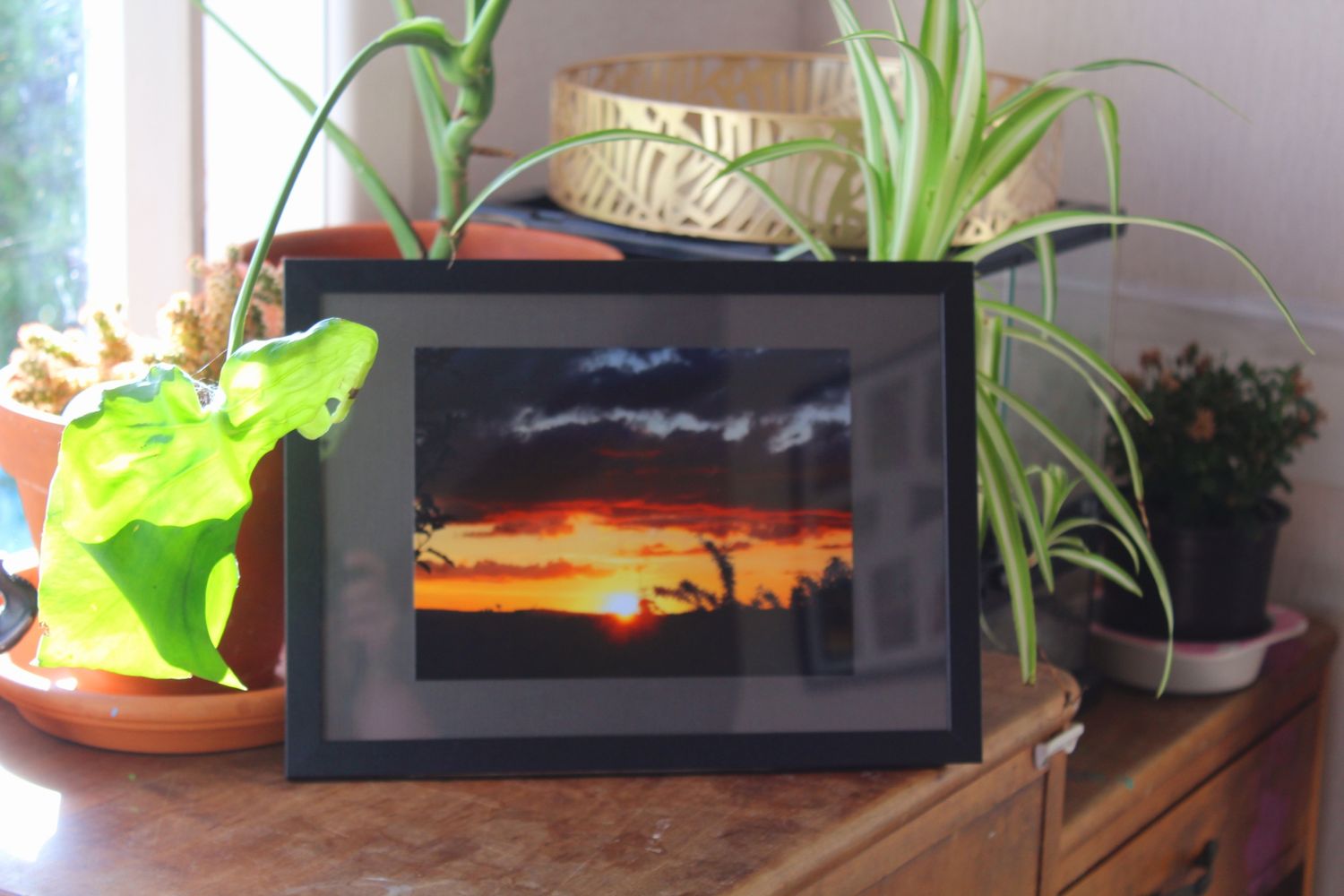 New Zealand Sunset Framed A5 Photography Print
