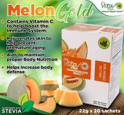 First Vita Plus Natural Health Drink ™ Melon Gold Booster Pack