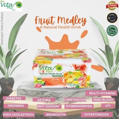 First Vita Plus Natural Health Drink ™ Premium Fruit Medley Drink Mix Booster Pack