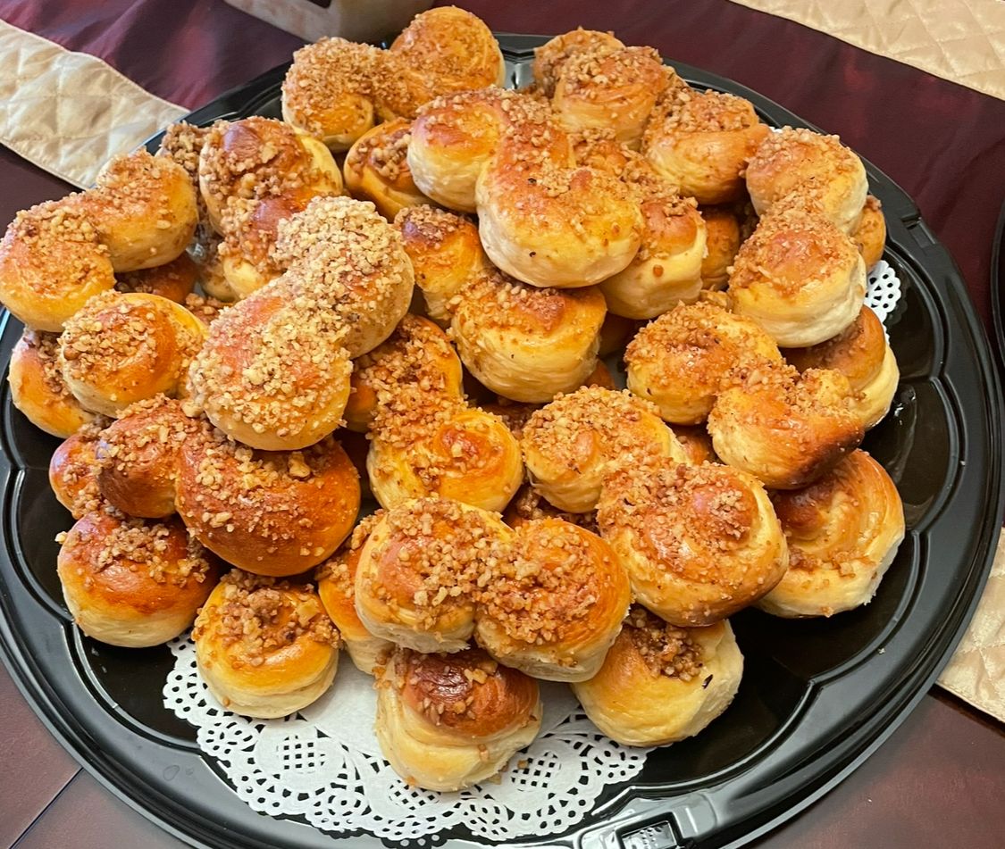 Traditional Romanian breads (Mucenici figures) with honey &amp; walnut (12)