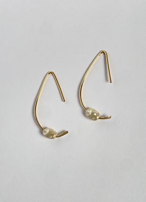 Ivory Pearl Hook Earrings