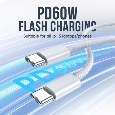 USB-C to USB-C Cable 60W SUPER FAST CHARGING