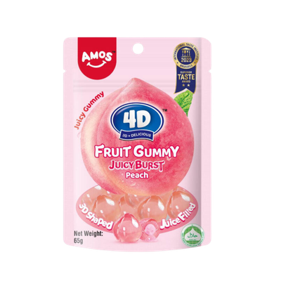 4D Peach Juice Filled Gummies