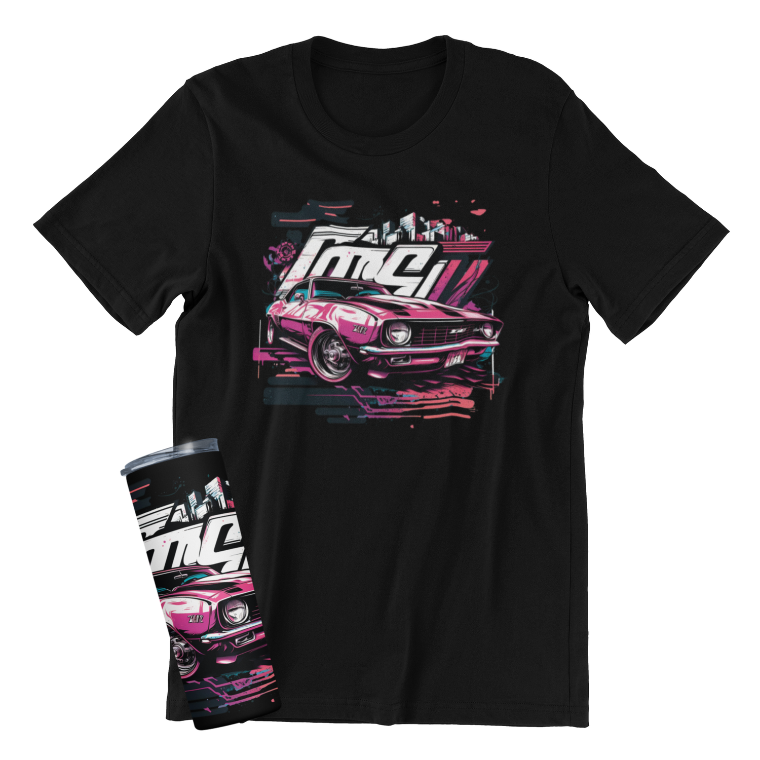 Famous Sport Cars T-shirt with Tumbler Collections - &#39;67 Chevrolet Camaro