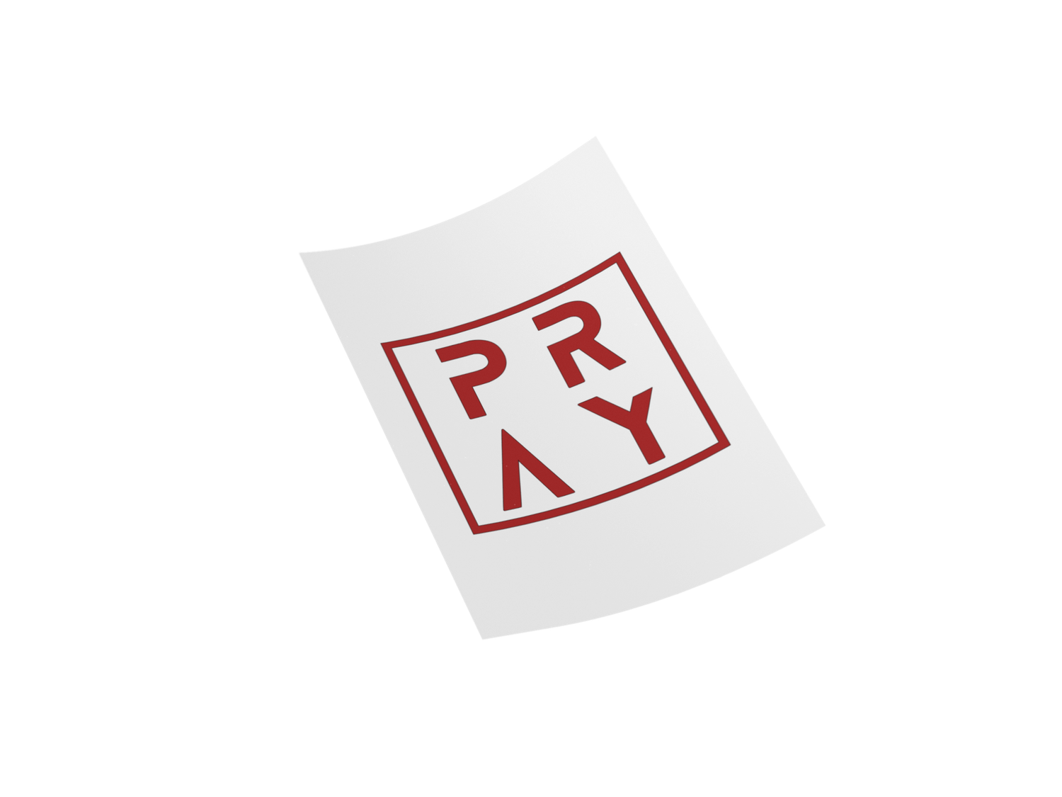 PRAY Elegant Printed DTF Transfer 9&quot;x9&quot; High-Quality Design for Clothing, Bags, and More