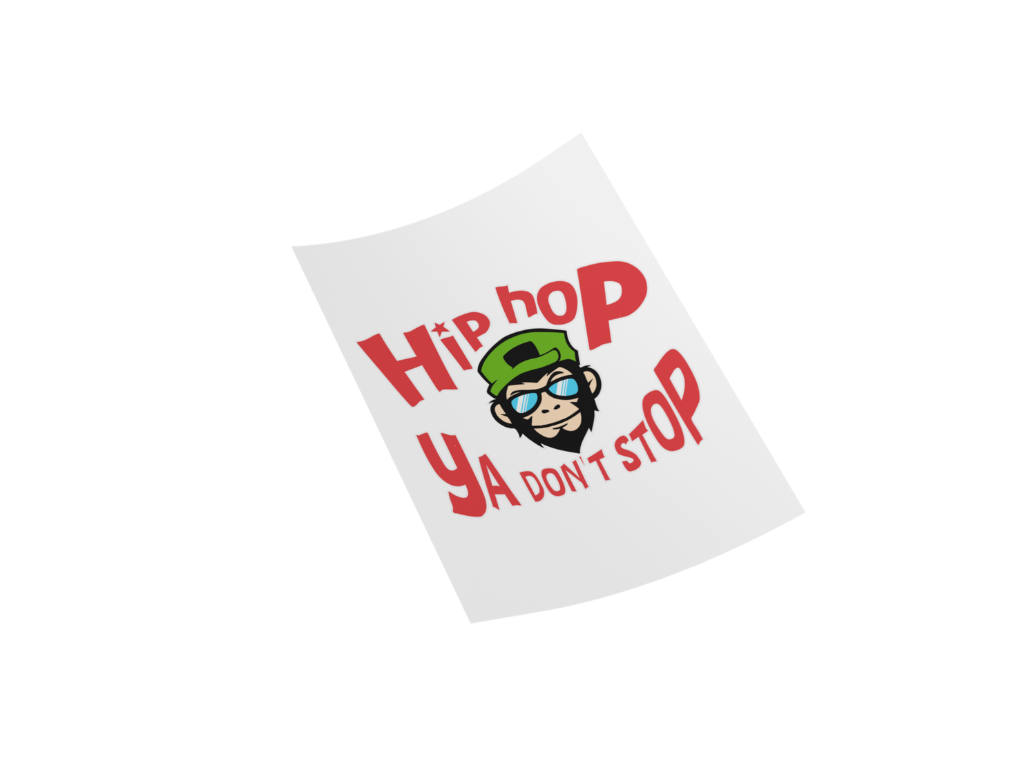 Hip Hop Ya Don&#39;t Stop Retro DTF Transfer - 10&quot;x10&quot; Hip-Hop Design Transfer for DIY Projects with Simple Application Instructions