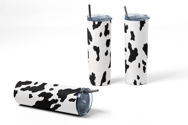 Cow Print 20 oz Stainless-Steel Skinny Tumbler 2