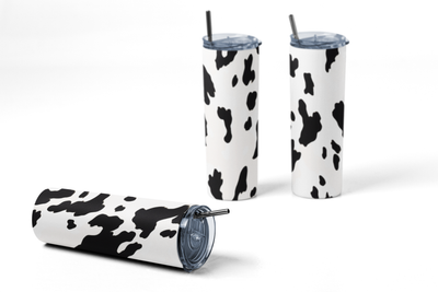 Cow Print 20 oz Stainless-Steel Skinny Tumbler 2