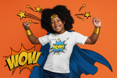 COMIC Bubble Design T-shirts for the Superheroes