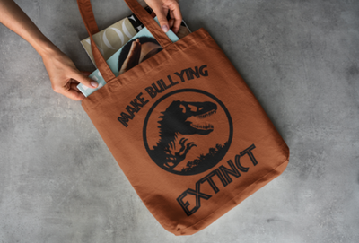 Make Bullying Extinct Canvas School or Shopping Bag