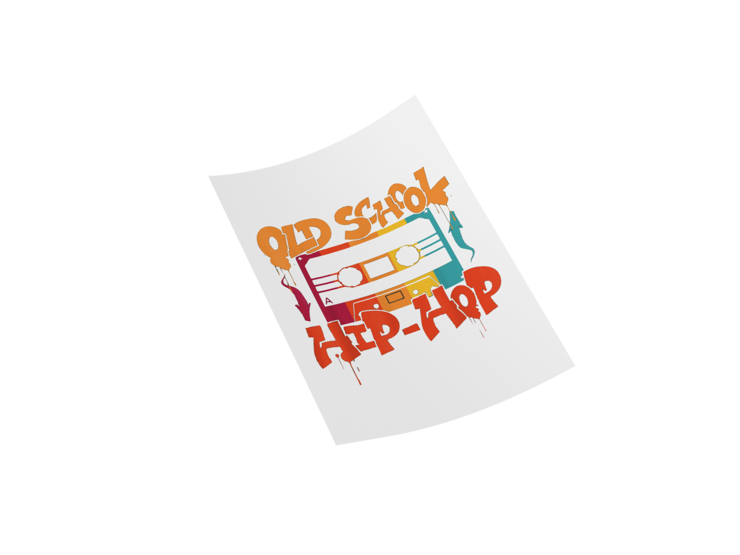 Old-School Hip-Hop Iron on Decal