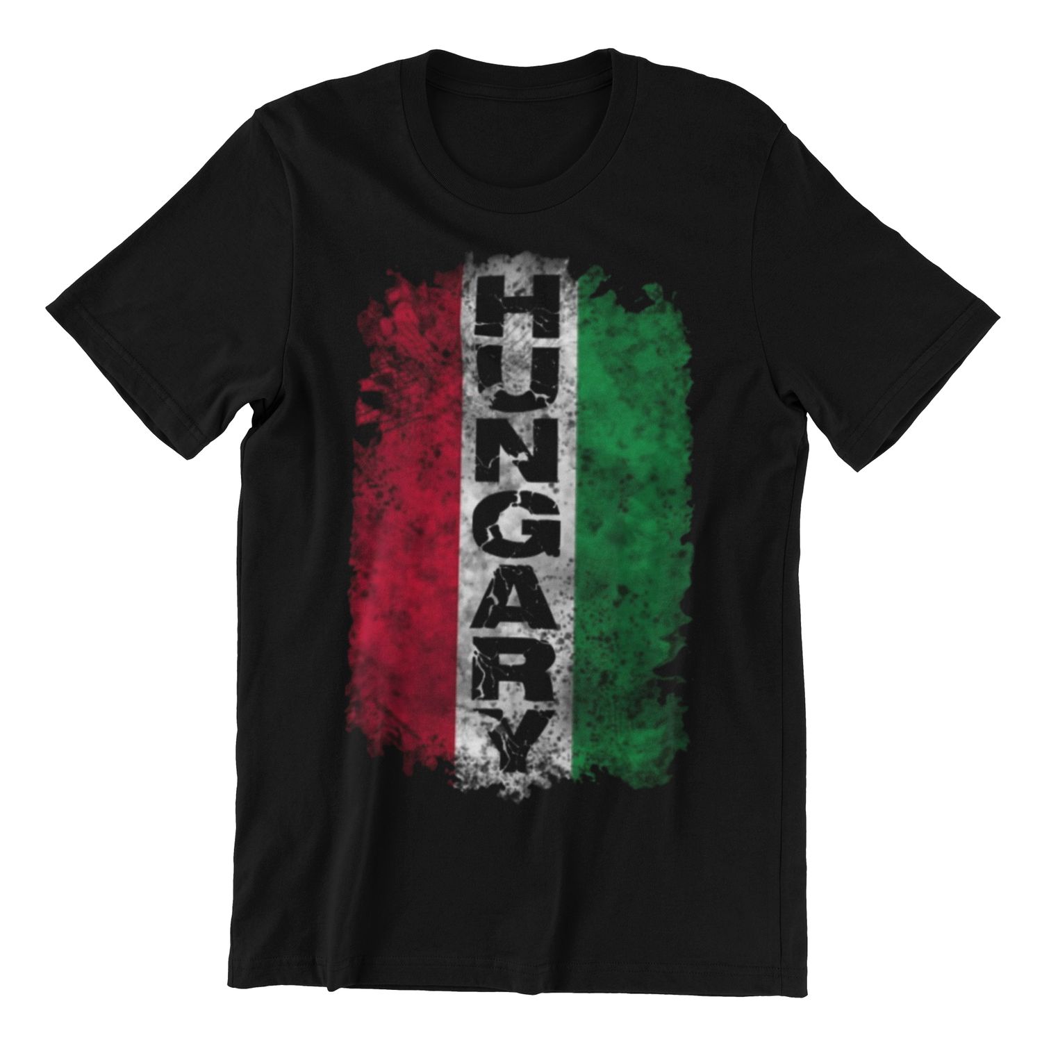 Brave and Proud Hungarian Flag Design Graphic Tee