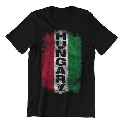 Brave and Proud Hungarian Flag Design Graphic Tee