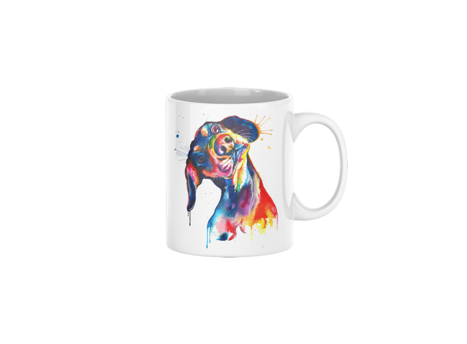 Color Splash Beagle Ceramic Mug 11 oz