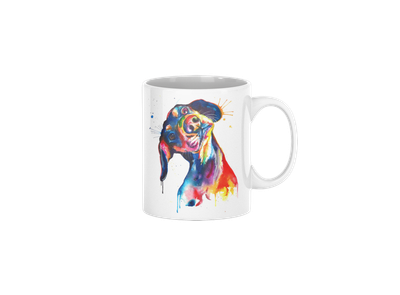 Color Splash Beagle Ceramic Mug 11 oz