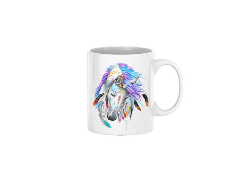 Color Splash Dream Horse 11 oz Graphic Ceramic Mug