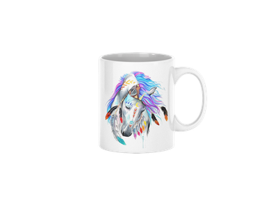 Color Splash Dream Horse 11 oz Graphic Ceramic Mug