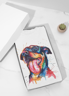 Color Splash Rotty Graphic T-shirt