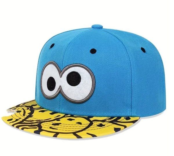 Big Eyes Cartoon Hat - Embroidered Baseball Cap for Fun Style