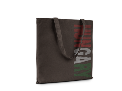 AKC Hungarian Font Canvas Tote Bag, Navy Blue with Tri-Color Design