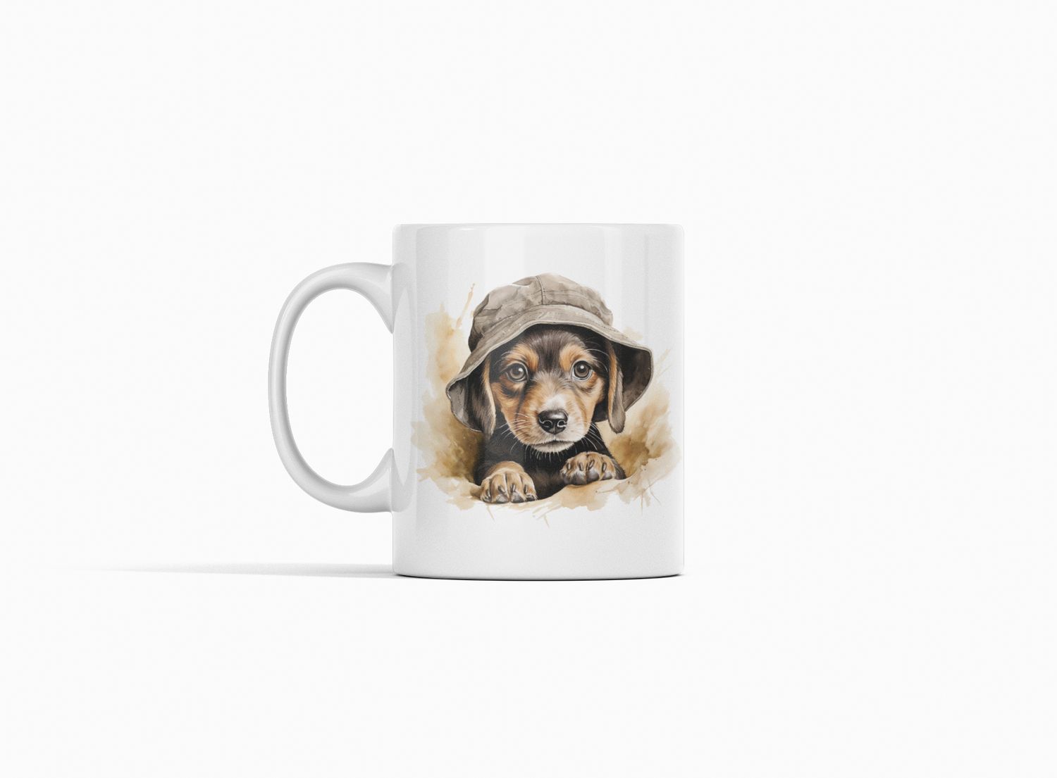 Beagle Chic Mug with Hat Design