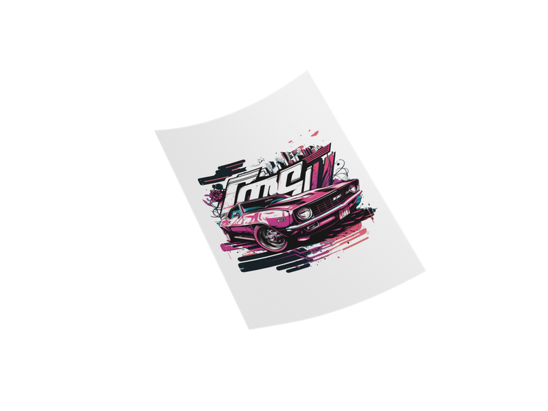 Famous Cars DTF Transfer Designs Collection