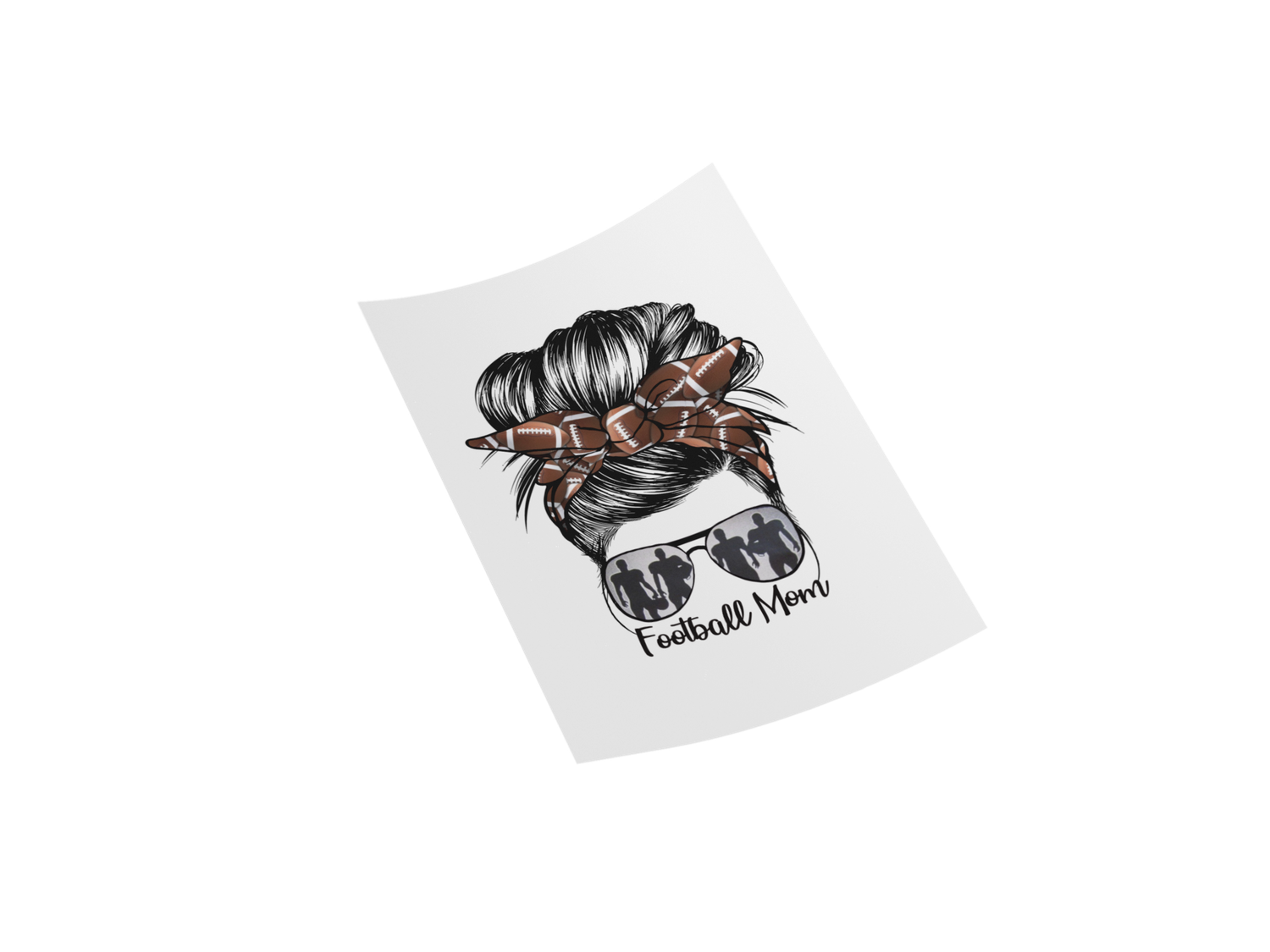 Football Mom Chic Iron-On Transfer Design