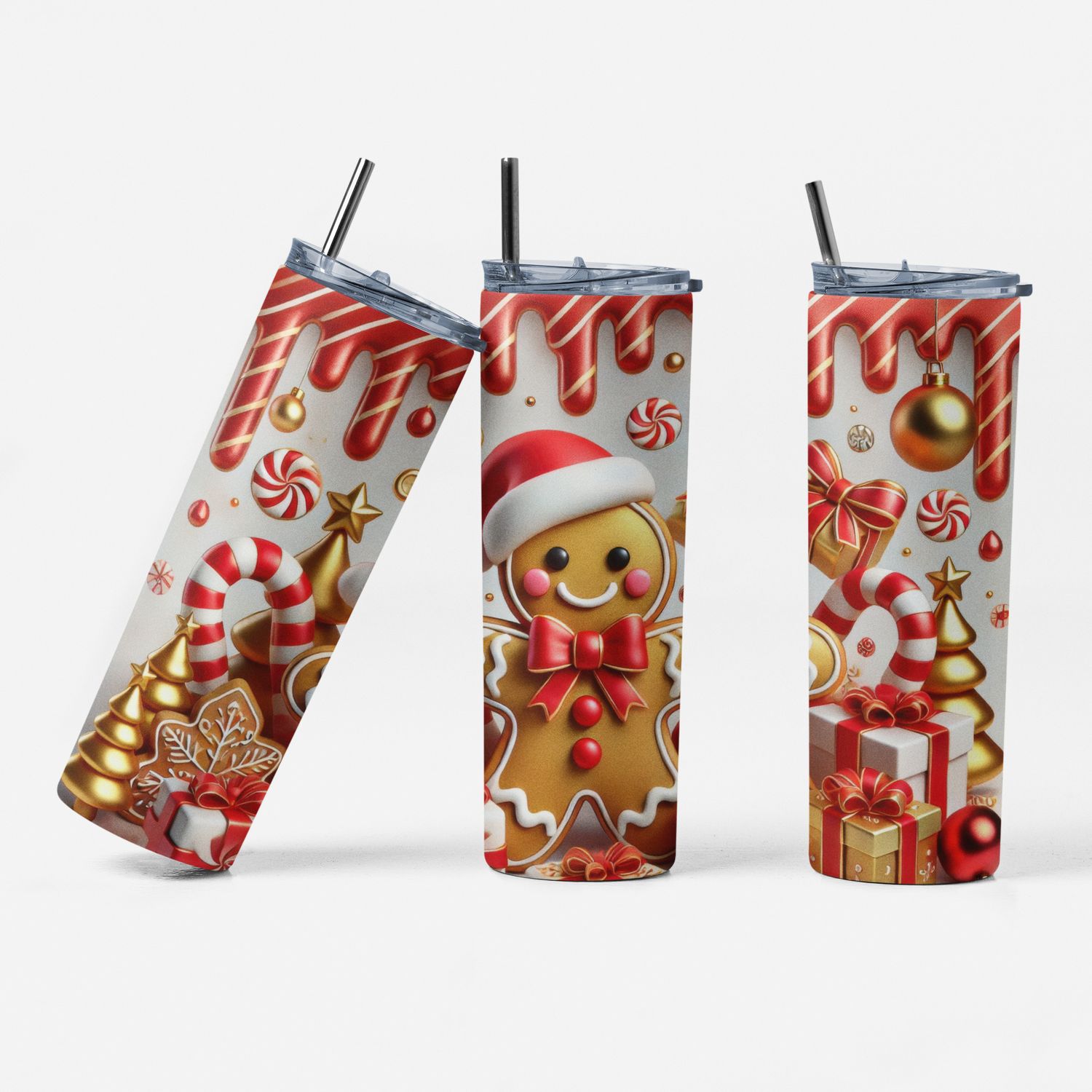 Gingerbread Delight 20 oz Stainless Steel Tumbler