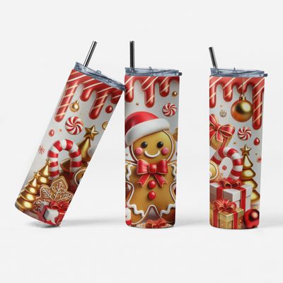 Gingerbread Delight 20 oz Stainless Steel Tumbler