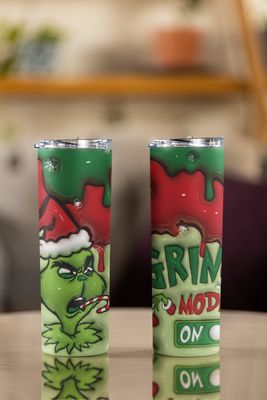 Grinchy Cheer Tumblers: Sip and Smile This Holiday Season!