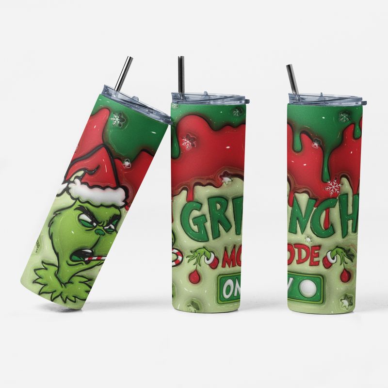 Grinchy Cheer Tumblers: Sip and Smile This Holiday Season!
