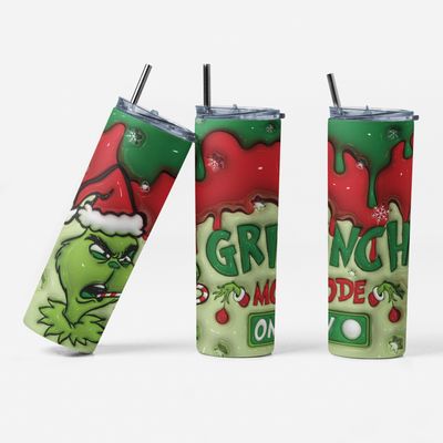 Grinchy Cheer Tumblers: Sip and Smile This Holiday Season!