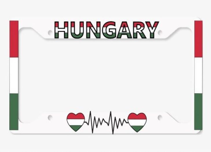 Hungarian Heritage License Plate Frame