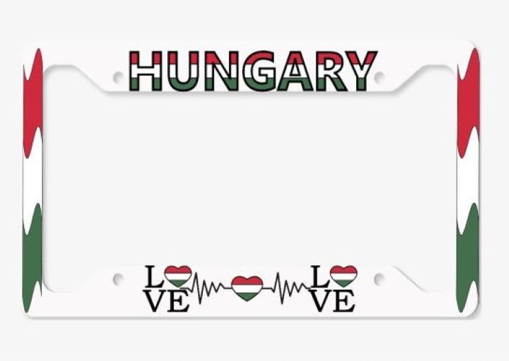 Hungarian Heritage License Plate Frame