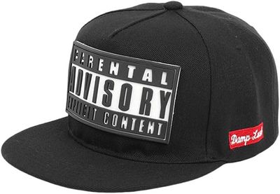 Black Hip-hop Vintage Style Baseball Cap, Parental Advisory Design, Snapback Hat