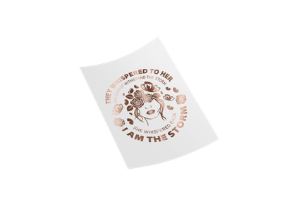 Rose Gold Vinyl Fabric Transfer - STORM Edition